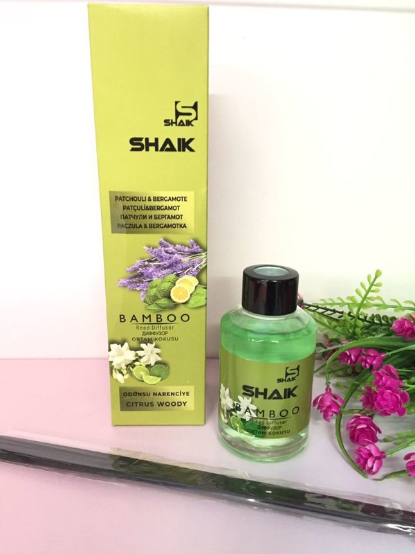 Аромадиффузор с палочками Shaik Bamboo Patcholi Berga Пачули Бергамо 100 мл